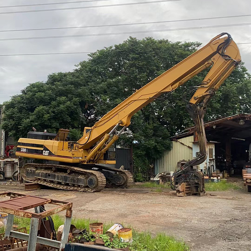 Prevenção de colapso Construção CAT330L e braço mecânico de reforço de recinto de terreno