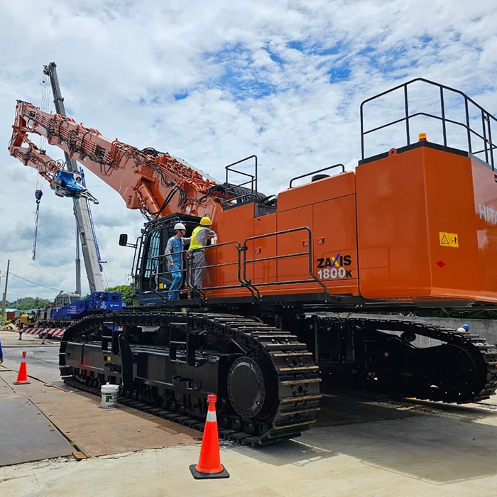 Lança de demolição HITACHI ZX1800 de 46 metros de alcance super alto