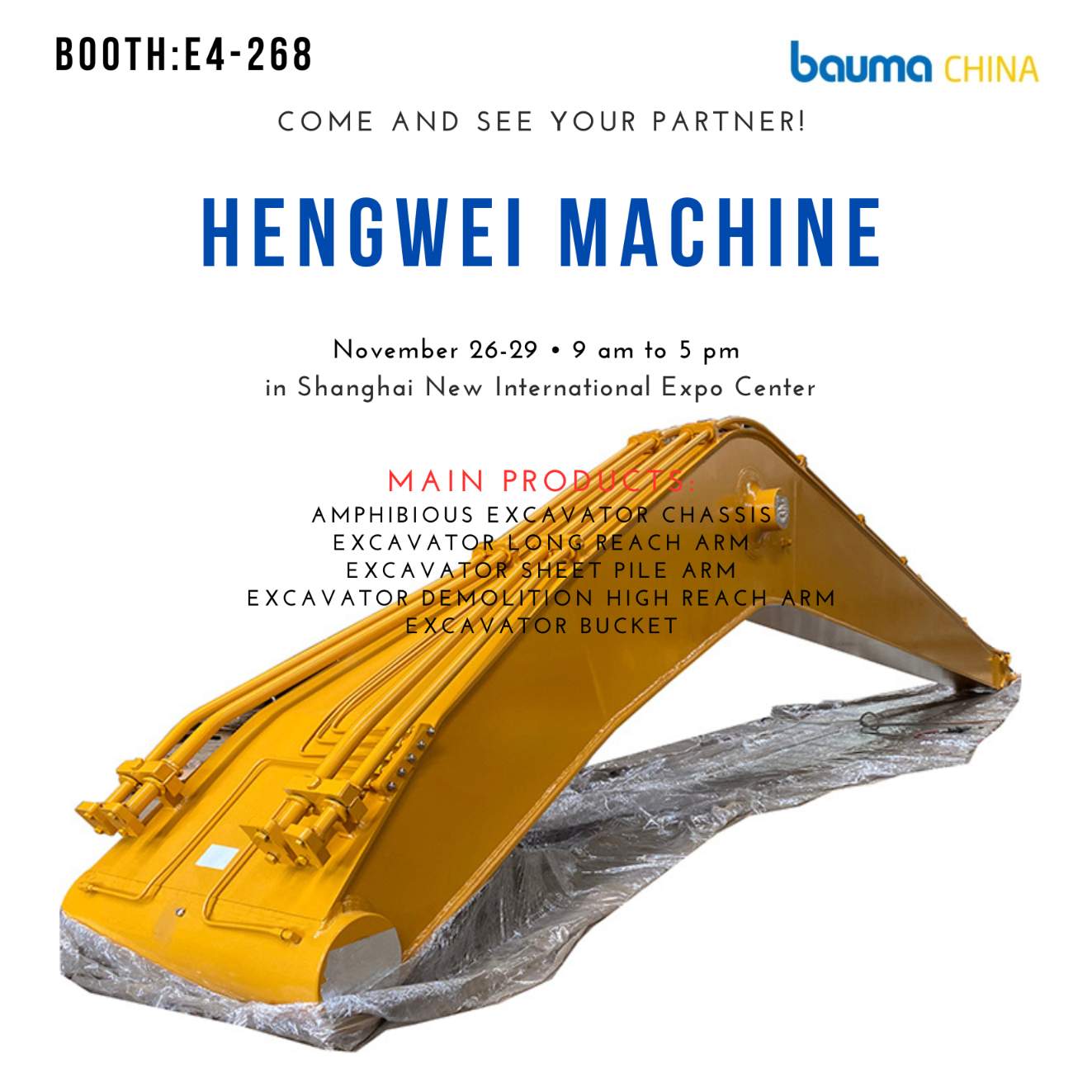 Convite para bauma CHINA 2024