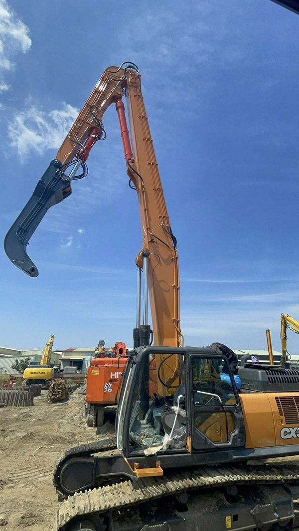 CASE CX380C 15.5M H/U-shaped steel sheet pile cofferdam driving boom