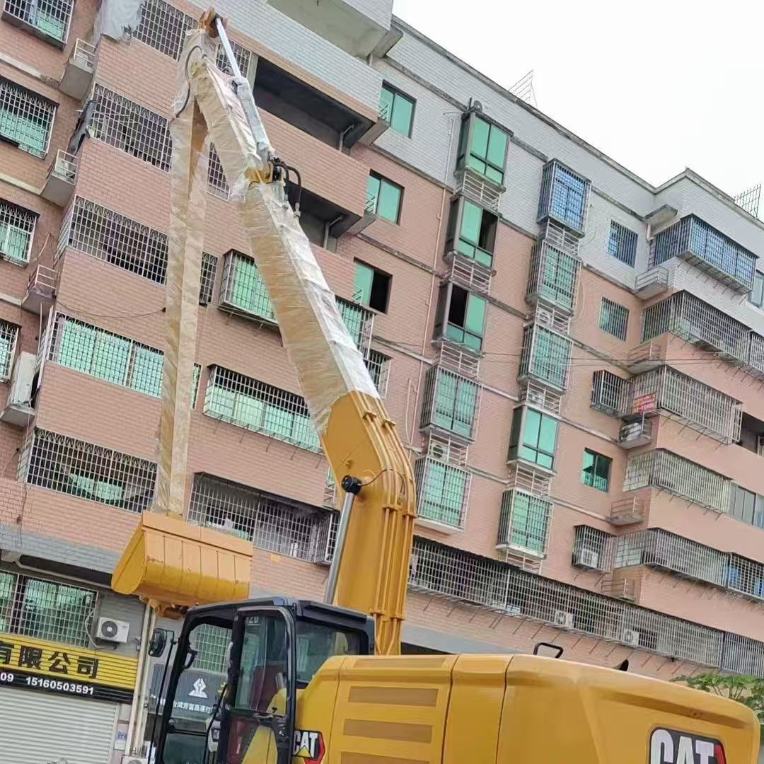 Braço e lança de longo alcance CAT326 para escavação e dragagem profunda.